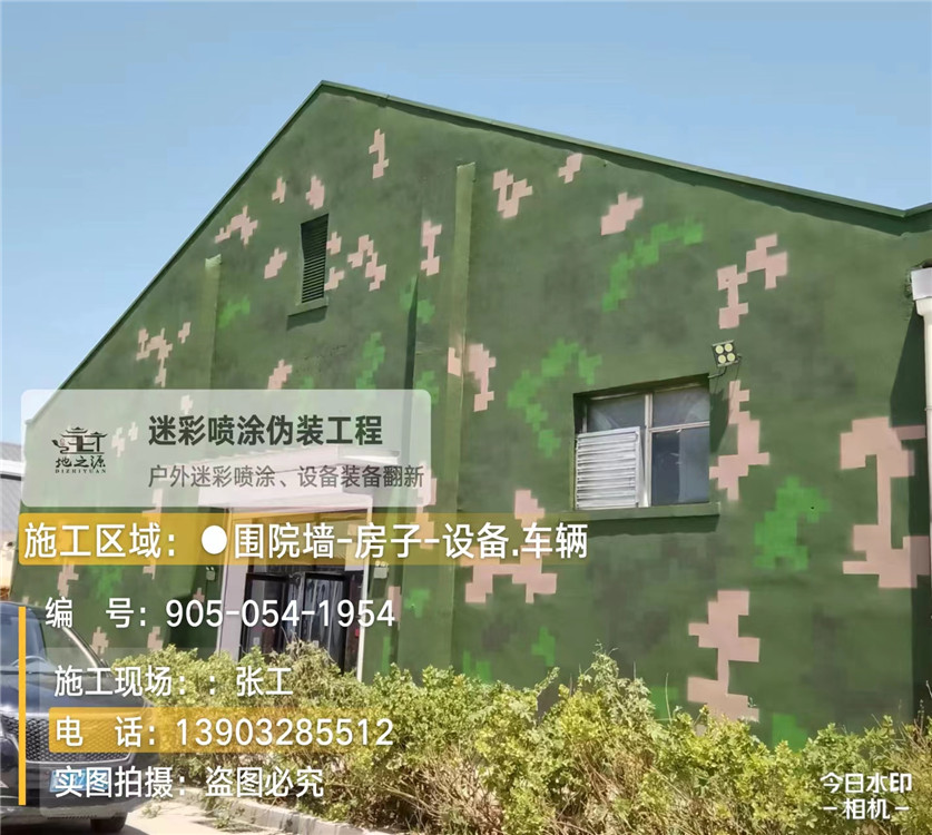 五指山外墙数码迷彩漆施工报价清单（100㎡标准墙面测算）